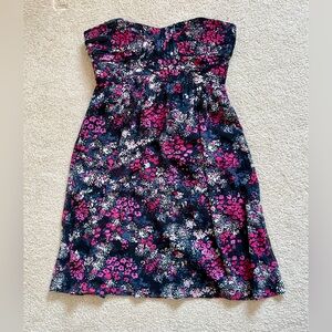 Shoshanna Strapless Floral Dress Size 2